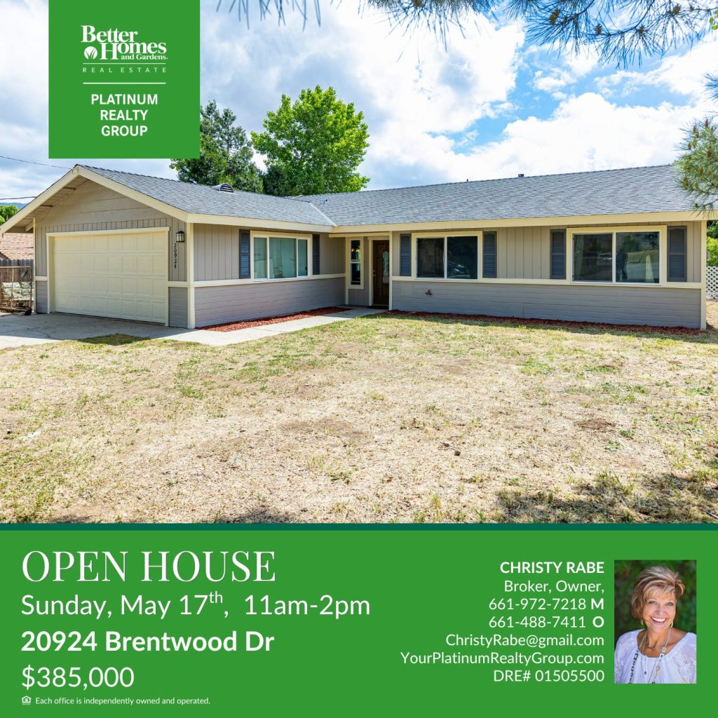 Open House, 20924 Brentwood